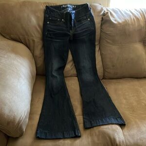 Women's Black Flared Jeans